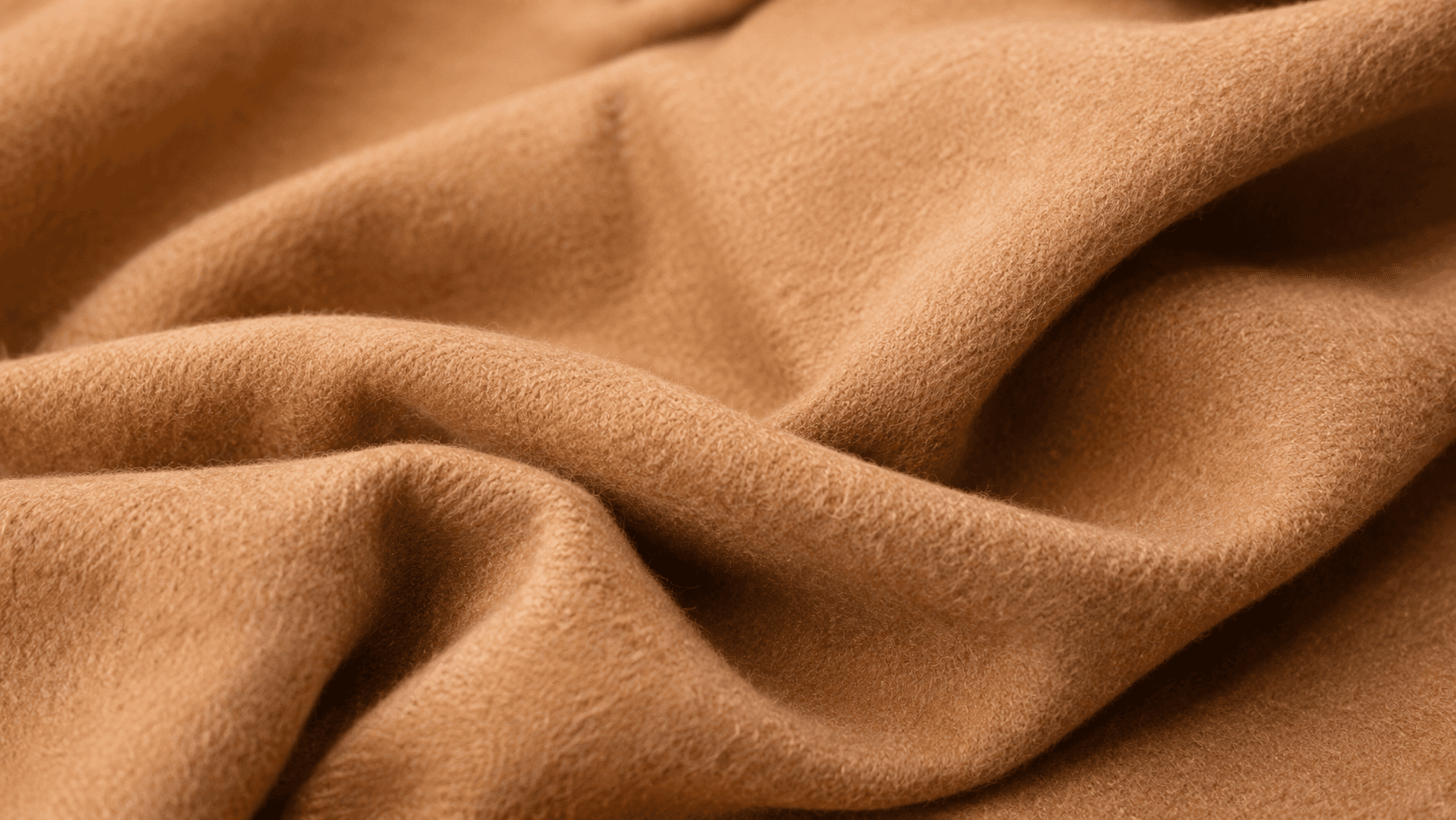 Camel cashmere fabric detail