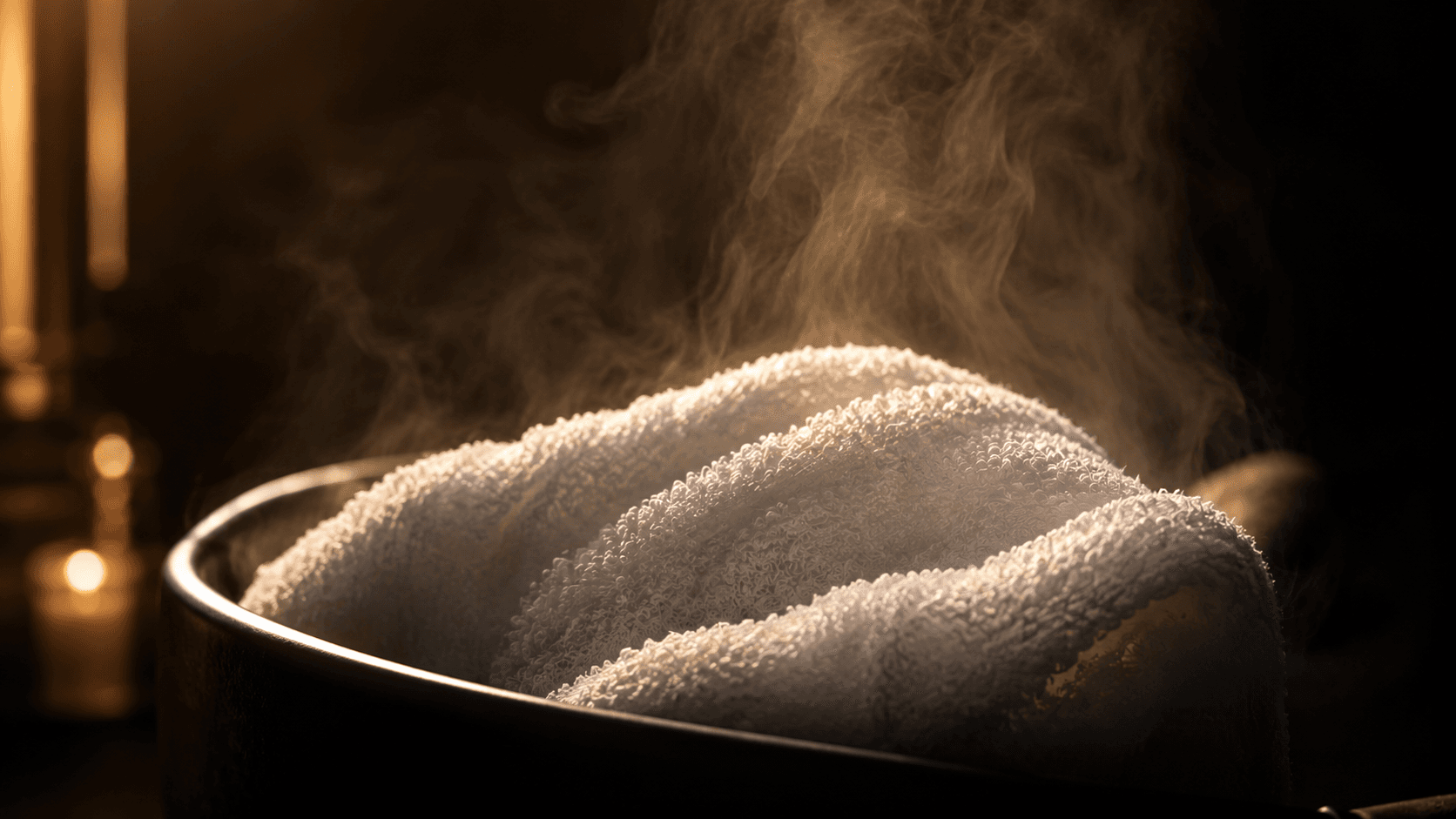 Hot towel treatment